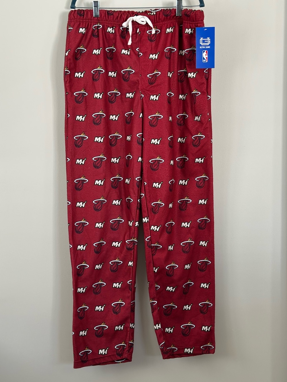 Miami Heat NBA Ultra Game Lounge Pajama Pants Men XL NWT Red Logo Print